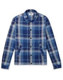 YMC YOU MUST CREATE Blue Mens Checked Shirt at Yoox